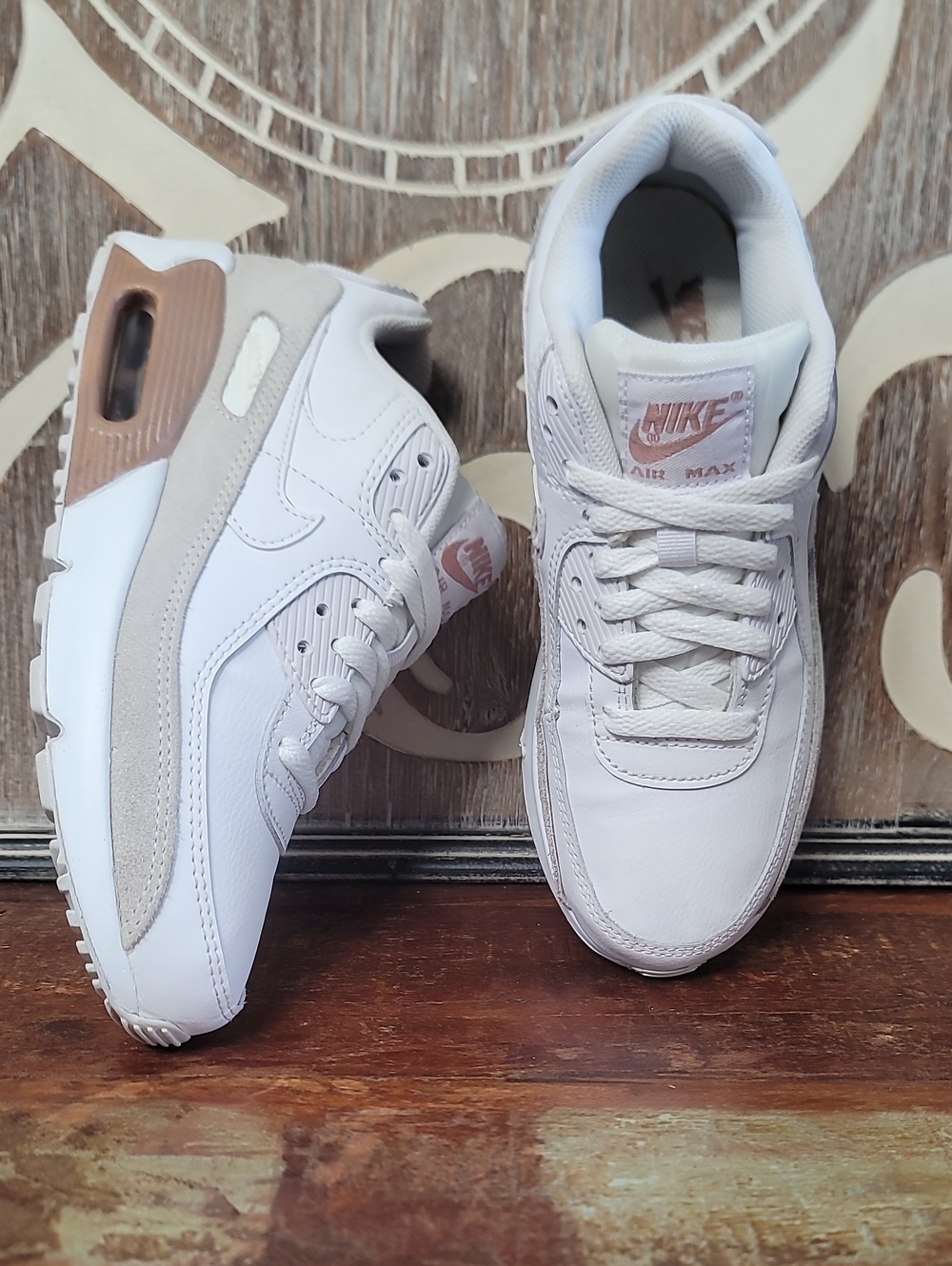 Nike Air Max 90 LTR 'White Metallic Red Bronze' Wmns 6.5 Good Cond. Read Listing